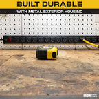 Iron Forge Cable 24 Outlet Heavy Duty Surge Protector Power Strip with Built-in Circuit Breaker, 14/3 SJT Black & Yellow with 9 ft Extension Cord