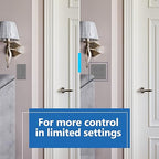 LIDER Minimalist Design Matte Finish Lighted Double Switch with Screwless Wall Plate, Combination Frameless Decorator Switch with Locator Light, Ground Terminal, Single Pole, 15A 120V, UL Listed, Gray