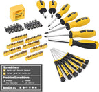 TOPLINE 390-Piece Hand Tool Kits for Home, 14-Inch Wide Mouth Tool Bag with Tools Included, Home Tool Set for Men, General Maintenance, Daily Use