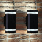 Modern LED Outdoor Wall Lights, Dusk to Dawn Outdoor Lighting Fixtures Wall Mount - ETL Listed,Aluminum Waterproof Front Door Lights 5000k - Up Down Light Fixture for Porch, Patio