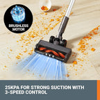 WORX 20V PowerShare Cordless Stick Vacuum WX038L.9, Powerful Cordless Vacuum Cleaner 25Kpa High Suction for Pet Hair, Lightweight Handheld Vacuum Cleans Floors Carpet Car – Tool Only