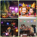 12-Pack Blue String Light Bulbs, Patio String Light Replacement Bulbs for Outdoor Indoor, 1W E26 Base S14 LED Colored Light Bulbs for Christmas Halloween,Holiday,Home Decor