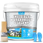 Waterproof Sealant - 70oz Water-Based Transparent Waterproof Coating, Invisible Water Proof Agent Indoor & Outdoor, Anti-Leakage Water Sealant for Roofs, Walls, Bathroom, Kitchen, Terraces, Garden
