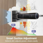 DREAME H14 Pro Wet Dry Vacuum Cleaner, 180° Lie-Flat Vacuum Mop, 140°F Washing and Fast Hot Air Drying, Powerful 18kPa Suction Floor Cleaner Machine, Easy GlideWheel Movement, Smart App Control