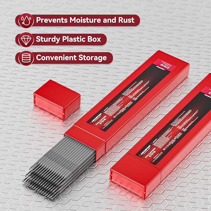 ARCCAPTAIN E7018 Welding Rod 3/32'' 5LB Low Hydrogen Carbon Steel Welding Sticks Electrodes, Welding Rods ARC Welding Equipment