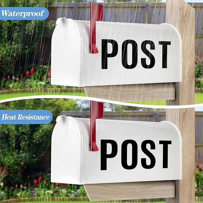 420 PCS 42 Sheets Letter Stickers Big Font Mailbox Numbers and Letters Self Adhesive Vinyl Waterproof Alphabet Number Stickers for Mailbox House Address, Cars, Poster, Business Decor (5 Inch,Black)