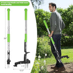 4-Claw Weed Puller Tool Stand Up Heavy Duty, 40'' Long Weeding Tool with Long Handle Stainless Steel Claws Gardening Weed Pulling Tool for Lawn and Garden [ 2024 Upgrade Version]