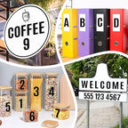 441 PCS 42 Sheets Letter Stickers Large Mailbox Numbers and Letters Self Adhesive Vinyl Waterproof Alphabet Number Stickers for Mailbox House Address,Crafts,Car, Poster,Classroom Decor(4 Inch,Black)