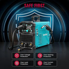 bestarc 145Amp MIG Welder, 110V 220V Flux Core MIG/Lift TIG/Stick 4 in 1 Welder Machine, Large LED Display Welding Machine, IGBT Inverter bestarc Welder MIG145 Soild Gasless Synergy MIG Welder