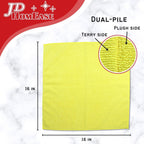 Microfiber Cleaning Cloths, 240 Pack, 16"x16", All-Purpose, Softer, Highly Absorbent, Lint-Free, Reusable, Washable Pro Towels, Yellow, for House, Kitchen, Bathroom, Car, Office