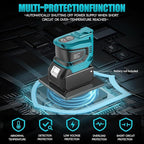 Power Inverter Compatible with Makita 18V Battery: Ecarke Portable Power Supply Inverter Convert - Real 200W DC 18V to AC 110V-120V Battery Powered Outlet with 2 USB AC Power Station(Bare Tool Only)