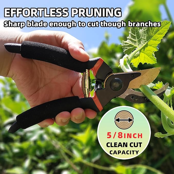 Loppers Hedge Shears & Pruners Combo Set 3-Piece Hedge Clippers, Heavy Duty Tree & Shrub Care Kit for Yard, Lawn & Garden, Professional Branch Cutter Tree Trimmer for Indoor & Outdoor Gardening
