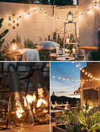 25-Pack ST35 Light Bulbs Replacement Edison Clear Bulbs -5 Watts C7/E12 Screw Base for Indoor/Outdoor Patio String Lights