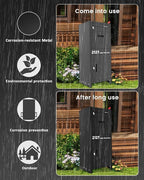 Package Delivery Boxes for Outdoor, Parcel Drop Boxes for Outside with Anti-Theft Design,Parcel Mailbox is Weatherproof, Rustproof,Suitable for Home/Office/Shop Need to be Installed(14.5*17.5*43 in)