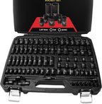 TIGHTSPOT 1/4" Drive 80pc Impact Socket MASTER SET, our Most Complete Set Ever with SAE & Metric from 3/16 Inch - 9/16 Inch, 4mm - 15mm, Standard/Deep/Universal & Torx & Inverted Torx Sockets & More