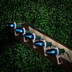 Novelty Lights Incandescent Christmas Replacement Bulbs - Indoor/Outdoor Individual Bulbs for Christmas Tree, Display, & More - C9/E17 Intermediate Base, 7 Watt Lights (Blue, 25 Pack)