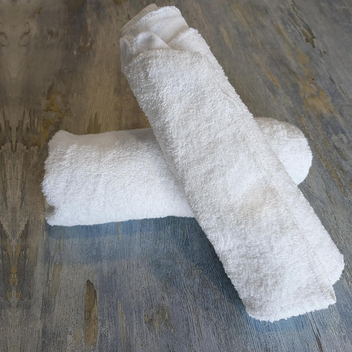 Premium White Terry Cloth Rags (600 lbs. Pallet 60x10 Bag) Super Absorbent Cotton Towel Cleaning Rags for Garage, Industrial Use & Housekeeping