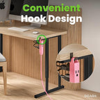 GEARit 360 Rotating Flat Plug Short Extension Cord with 3 Outlets (4ft, Pink) 16AWG/13A 3 Prong Wire, Outlet Saver for Home Office Dorm Room Essentials, ETL Certified