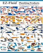 EZ-Fluid 24-Inch Corrugated Flexible LF Copper Hot Water Heater Connector Supply Line for Female Iron Pipe Fitting, 3/4" FIP x 3/4" FIP for Softener and More (1)