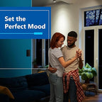 LIDER Combination Dual Dimmer Light Switch Control, 2 Sliding Light Controls, Single Pole, 400W CFL/LED, 600W Incandescent/Halogen, UL Listed, Wall Plate Included, Black, 2 Pcak