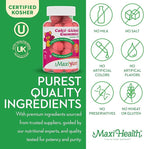 Maxi Health - Calcium Gummies with Vitamin D3 (60 Count) - 300 mg Coral Calcium & 1000 IU Vitamin D Gummy - Chewable Kosher Calcium D3 Gummies for Adults, Women, Men & Kids - Calcium Chews Supplement
