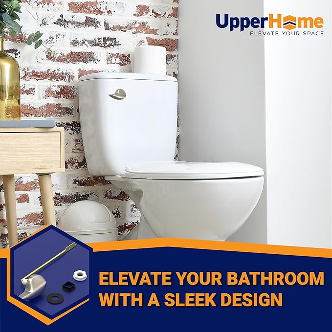 Toilet Handle Replacement (Brushed Nickel, Front Mount)