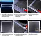 Fiberglass Window Screen Roll 72” x 100’ Easy to Use Black Replacement Window Screens for House Windows or Door