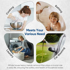 PUREPLUS 5 Micron 10" x 4.5" Whole House Coconut Shell Activated Carbon and KDF Water Filter, Heavy Metal Removal Replacement Water Filter, Compatible with GXWH40L, GXWH35F, BB10, CTO10BB-KDF, 3 PACK