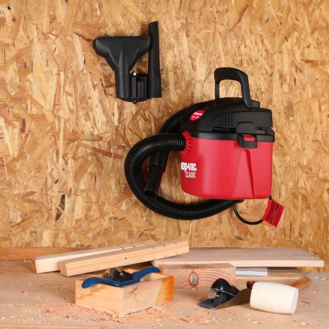 Shop-Vac 2021000 1 Gallon 1 Peak Wet/Dry Vac, Portable Compact Micro Vacuum with Collapsible Handle Wall Bracket & Multifunction Accessories Uses Type A Filter Bag & Type MM Foam Sleeve