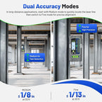 Laser Detector, Huepar Pro LCD & LED Laser Receiver LR300 for Laser Level -Green&Red Beams Outdoor, Compatible with Huepar & Pro Laser Levels with Pulse Mode, Up to 660Ft, IP65, Magnet, Clamp Included