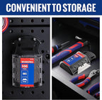 WORKPRO Utility Knife Blades, SK5 Steel, 100-Pack with Dispenser