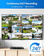 ZOSI 32CH 4K PoE Security Camera System,16 x 8MP Indoor Outdoor Cameras,One-Way Audio,People Counting,Person/Vehicle Detection,16 Port 32-Channel NVR with 4TB HDD for Commercial 24/7 Recording