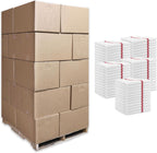 Arkwright Qwick Wick Bar Mop Towels Bulk - (Pallet of 4200) 100% Cotton Quick Dry, Super Absorbent Multipurpose Cleaning Rags for Restaurants, Kitchen, Bathroom, Hotel, 16 x 19 in, Red Stripe