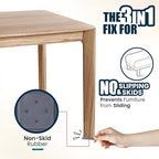 Stable The Table-24 Pack, Charcoal Round, Restaurant Table Leveler & Riser, Non Slip Stacking Furniture Pad, Floor Protector, Easy to Use Outdoor or Indoor on Tile, Patios and Decks, Made in USA