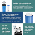 Applied Membranes Inc. Water Descaler for Tankless Water Heater and Whole-House Scale Protection