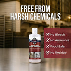 Stainless Steel Rust Stain Remover & Cleaner, Soft Cleanser, Safe for Food Areas, Non-Toxic for Appliances Perfect for Commercial Equipment, Refrigerator, Cybertruck and more (8.5 oz)