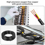 20 Gauge Wire 3 Conductor,20 AWG Electrical Wire Stranded PVC Cord Oxygen-Free Copper Cable,300FT 3 Core Pure Copper Flexible Cable Wire for LED Lamp Lighting Strips Automotive (20AWG-3C, 300FT)