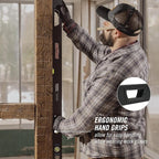 CHANNELLOCK 72-Inch, Professional-Grade Aluminum Box Level with Solid Block Acrylic Vials, 5200-0072