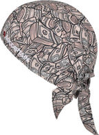 ARCCAPTAIN 2PC Welding Doo Rag, Welding Cap, Protective Welders Cap, Welding Hats for Men, Fireproof Cotton and Durable for Safety, Dollar, M Size