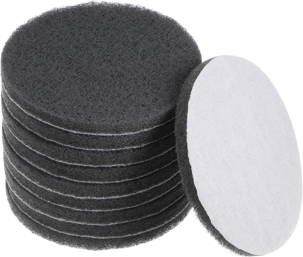 HARFINGTON 10pcs Drill Power Brush 5 inch Tile Scrubber Scouring Pads 800-1000 Grit for Bathroom Kitchen Household Cleaning
