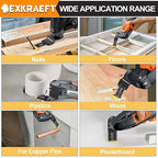 18 PCS Titanium Oscillating Tool Blade, Professional Universal Multitool Blades for Wood Plastic Metal, Multi Tool Blades Kits Fit Dewalt Milwaukee Ryobi Rockwell Fein