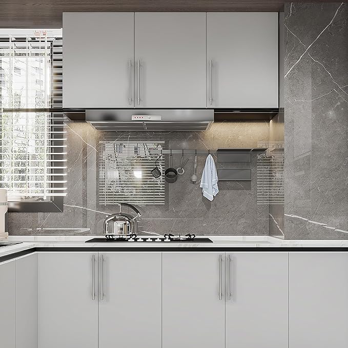 Asidrama 10 Pack 12.6 Inch(320mm) Brushed Satin Nickel Kitchen Cabinet Handles, Cabinet Pulls Kitchen Cabinet Hardware Cupboard Handles Drawer Pulls