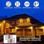 Generator Interlock Kit Compatible with Square D Vertical Main 150 or 200 Amp Breaker,3 1/4 to 4 Inch Spacing Between Main and Branch Breaker,Electrical Interlocking Panel.