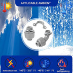 (3/4" Conduit Parts 60 Pack) Yariwiz 3/4 PVC Electrical Conduit Fitting Plastic Liquid Tight Conduit Connector Kit, Include 20 Conduit Couplings, 20 Conduit 90 Degree Elbows and 20 Conduit Straps