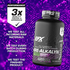EFX Sports Kre-Alkalyn EFX | pH Correct Creatine Monohydrate Pill Supplement | Vegan Friendly | Strength & Muscle Growth | 90 Servings, 180 Veggie Capsules
