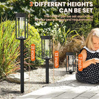 Solar Pathway Lights Outdoor,4 Pack Bright Solar Lights Outdoor,IP65 Waterproof Solar Garden Lights Solar Powered Landscape Lighting for Yard Patio Walkway Driveway Pathway (Warm White)