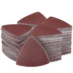 204PCS towbluii Oscillating Multitool Sandpaper, 3-1/8 Inch Triangle Sandpaper for Triangle Sanding Pads, Assorted 40/60/80/120/180/240 Grit 30pcs Each