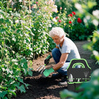 11Pcs Heavy Duty Gardening Tool Set, Shovel Stainless Steel with Non-Slip Rubber Grip, Canvas Storage Bag for Women Gardeners Pruning Shears Plant Care Weeding Tools