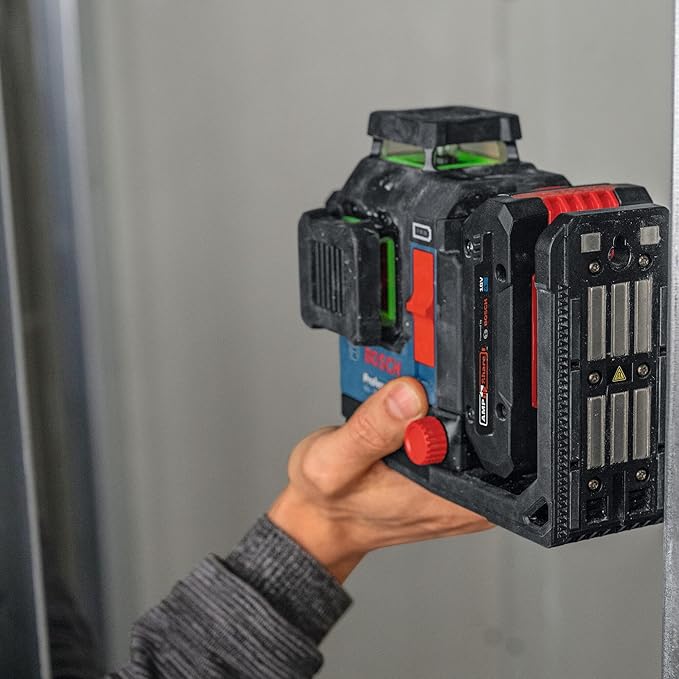 BOSCH GLL330-80CGL 18V 360º Connected Green-Beam Three-Plane Leveling and Alignment Laser with 4 Ah Battery - Versatile, High-Visibility Laser with Bluetooth Connectivity and Smart Pendulum System