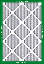 Filterbuy 16x20x2 Air Filter MERV 8 (MPR 700) Dust Defense Replacement (6-Pack), Electrostatic Pleated HVAC AC Furnace Filters, Made in USA (Actual Size: 15.50 x 19.50 x 1.75)